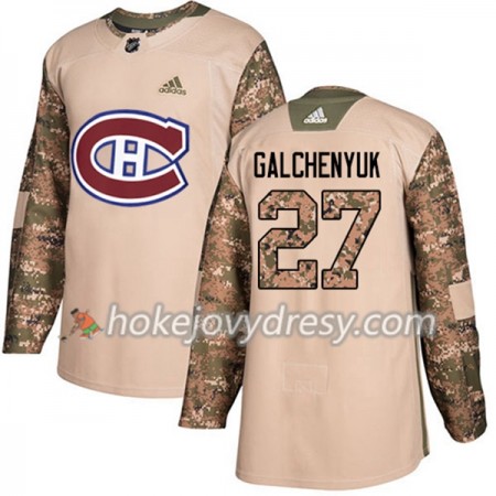 Pánské Hokejový Dres Montreal Canadiens Alex Galchenyuk 27 Adidas 2017-2018 Camo Veterans Day Practice Authentic
